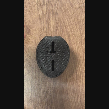 Police badge holder black-BH01