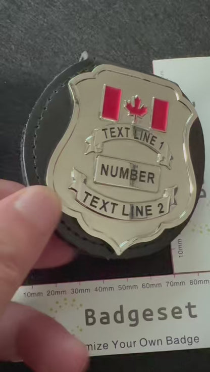 ASFC-CBSA Canada Retired Badge Customize Number Movie props