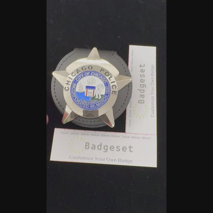 Chicago Police Officer CPD Badge Anpassbare Nummer