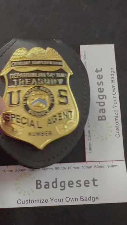 Criminal Investigation Department Of The Treasury Special Agent BADGE Replica Movie Props