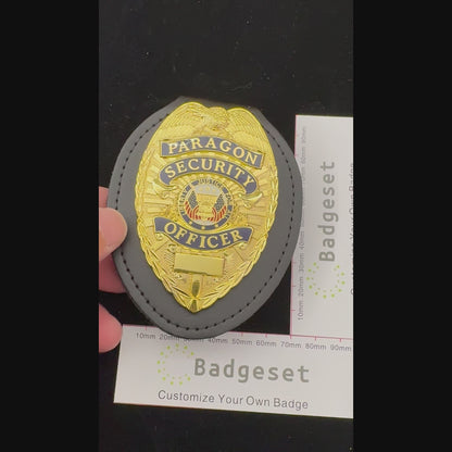 US White House Paragon Security Officer Badge Replica Movie Props Customizable number