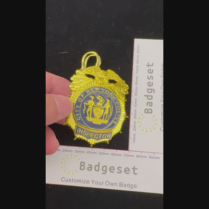 NYPD New York Polizeiinspektor Abzeichen Replik Cosplay Film Requisiten