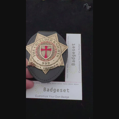 THE CRUSADER KNIGHTS SOUL OFFICER 999 ABZEICHEN Replik Filmrequisiten