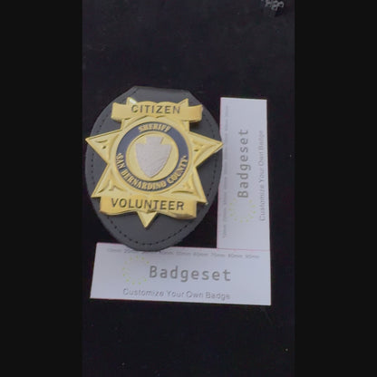 Citizen Sheriff San Bernardino County Badge Movie Props