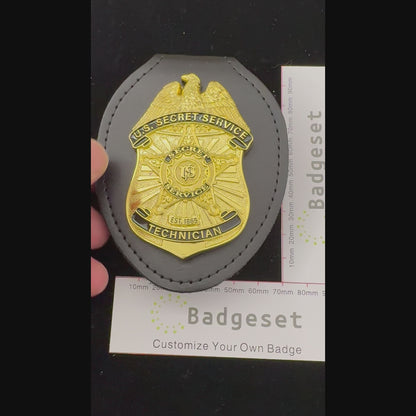USSS US Secret Service Techniker ABZEICHEN Replika Filmrequisiten