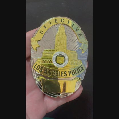 LAPD Los Angeles Detective Police Office Badge Anpassbare Nummer