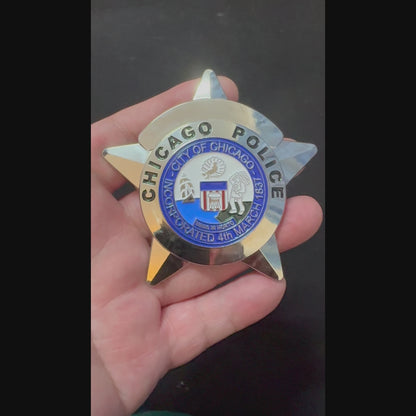 Chicago Police Officer CPD Badge Anpassbare Nummer