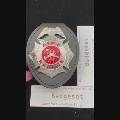 Fire Rescue Badge Replica Movie Props