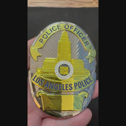 LAPD Los Angeles Polizei Büro Abzeichen anpassbare Nummer